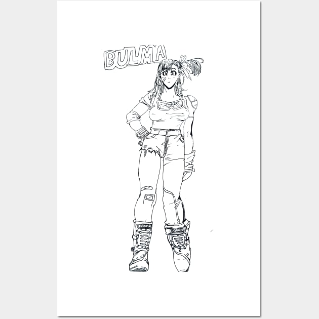 Bulma Fan Art Wall Art by Soundtrack Alley